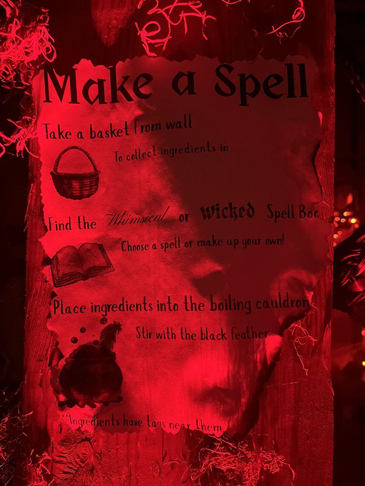 Make a Spell, step by step