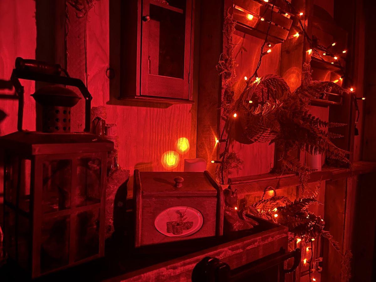 The cottage shelves