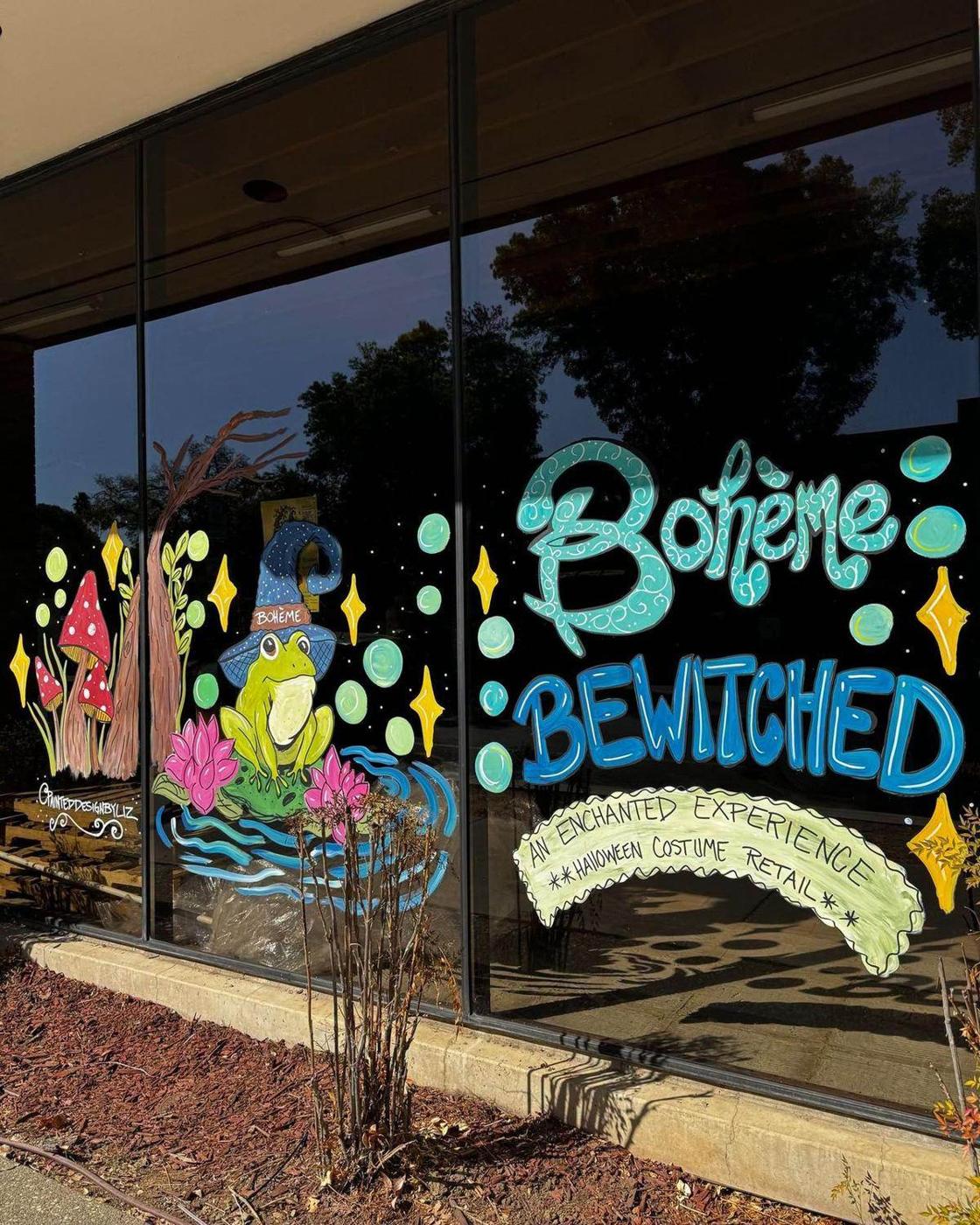The painted windows of 300 E Street